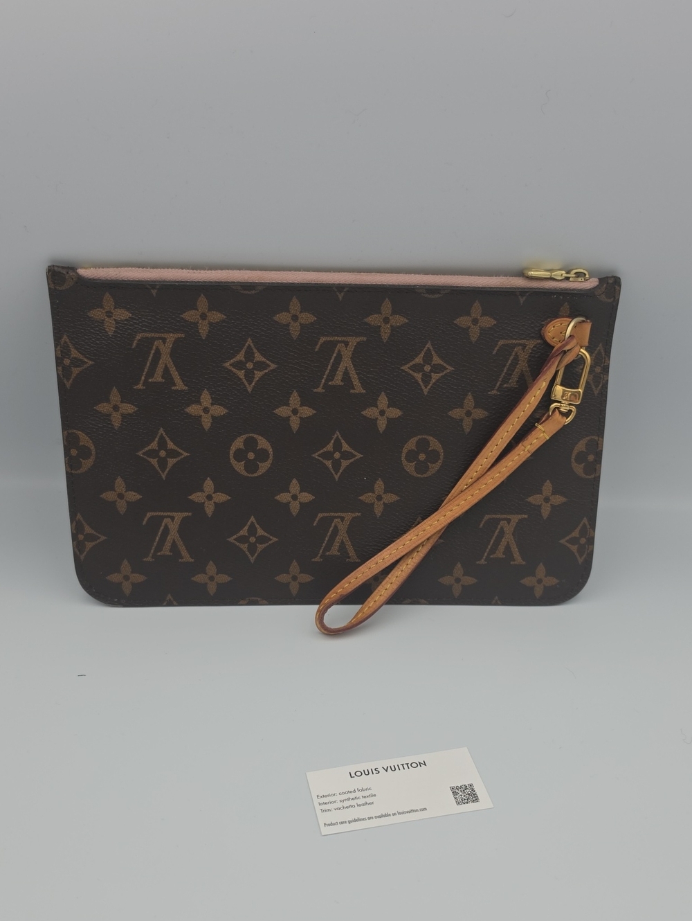Louis Vuitton Signiture Mono Pink MM/GM Neverful Pochette (LIKE NEW)(COA)✨️🩷✨️ - Picture 13 of 15